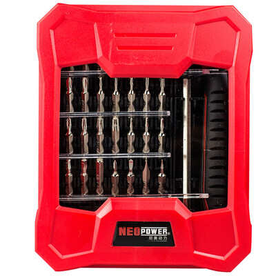 Neo-powered neopower precision screwdriver 35-in-1 set watch mobile phone repair tool telecommunications batch head combination with magnetic teardown tool
Neo-powered neopower precision screwdriver 35-in-1 set watch mobile phone repair tool telecommunications batch head combination with magnetic teardown tool