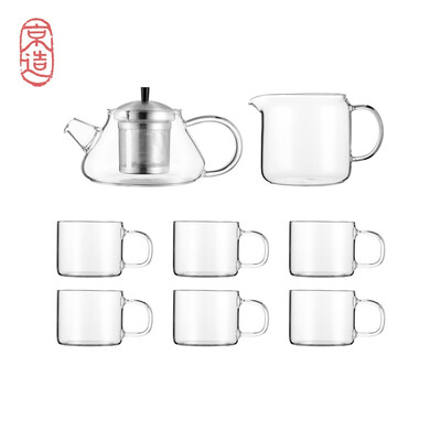 JZAO Kung Fu tea set heat-resistant glass teapot filter thickened glass Kung Fu tea set teapot eight sets
JZAO Kung Fu tea set heat-resistant glass teapot filter thickened glass Kung Fu tea set teapot eight sets