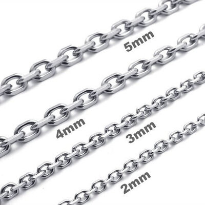 Hpolw New Fashion Jewelry Silver Stainless Steel Mens Lobster Clasps Round Metal Long Necklace "O" Chain 14-40" inch3mm
Hpolw New Fashion Jewelry Silver Stainless Steel Mens Lobster Clasps Round Metal Long Necklace "O" Chain 14-40" inch3mm