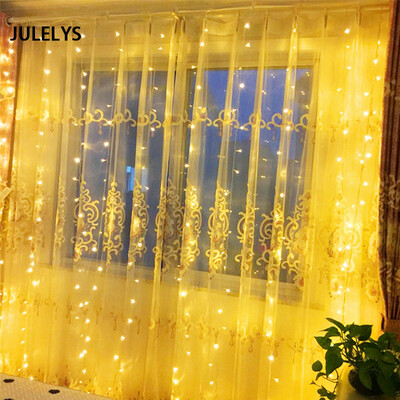 JULELYS 4M x 15M 192 Bulbs Christmas Garland LED String Light Christmas Holiday Party Garden Wedding Decoration Curtain Lights
JULELYS 4M x 15M 192 Bulbs Christmas Garland LED String Light Christmas Holiday Party Garden Wedding Decoration Curtain Lights