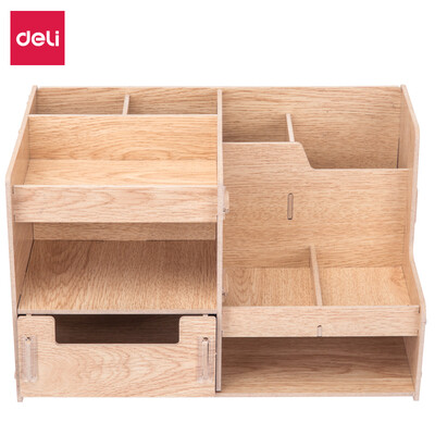 Deli deli multi-function wooden file box combined storage storage box wood color 79231
Deli deli multi-function wooden file box combined storage storage box wood color 79231