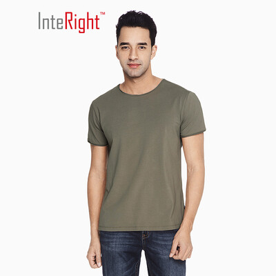 INTERIGHT Mens T-Shirt Cotton Ammonia Slim Round Collar Personality Curling Short Sleeve White
INTERIGHT Mens T-Shirt Cotton Ammonia Slim Round Collar Personality Curling Short Sleeve White