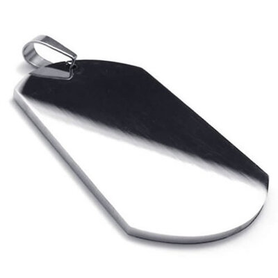 Hpolw High Quality Mens Jewelry Stainless Steel Silver Polished Army Dog Tag Pendant Necklace18-26 inch Chain
Hpolw High Quality Mens Jewelry Stainless Steel Silver Polished Army Dog Tag Pendant Necklace18-26 inch Chain