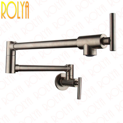 Rolya Brass Single Cold Pot Filler Kitchen Faucets Wall Mounted Extended Sink Taps Nickel Brushed
Rolya Brass Single Cold Pot Filler Kitchen Faucets Wall Mounted Extended Sink Taps Nickel Brushed