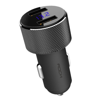 Rock USB Car Mount Charger LED Digital Display Car Charger 34A High Speed Smart Charger
Rock USB Car Mount Charger LED Digital Display Car Charger 34A High Speed Smart Charger