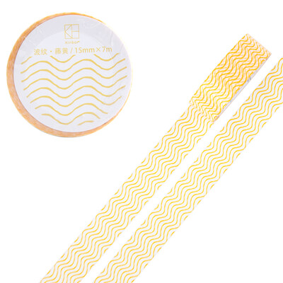Kinbor hand book&paper tape 15mm7m hand book sticker color decorative tape ripple · Ruozhu DTB64232-1
Kinbor hand book&paper tape 15mm7m hand book sticker color decorative tape ripple · Ruozhu DTB64232-1