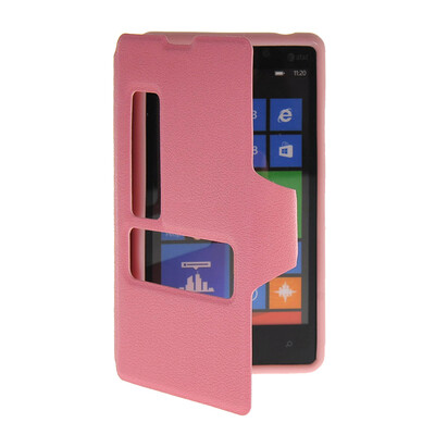 MOONCASE View Window Leather Side Flip Pouch Hard board Shell Back Case Cover for Nokia Lumia 820 Pink
MOONCASE View Window Leather Side Flip Pouch Hard board Shell Back Case Cover for Nokia Lumia 820 Pink