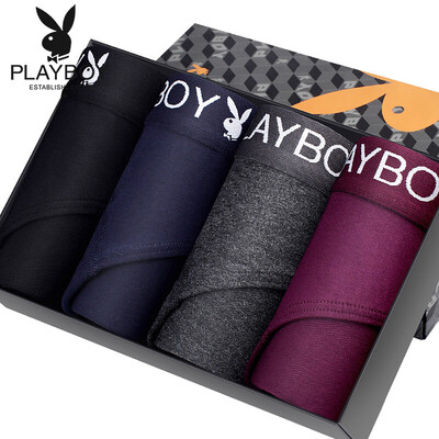 Playboy mens underwear briefs 95 cotton underwear men loose breathable u convex waist elastic mens pants 4 strips 5859B multicolor
Playboy mens underwear briefs 95 cotton underwear men loose breathable u convex waist elastic mens pants 4 strips 5859B multicolor