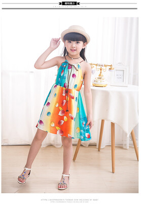 Girls Korean dress summer dress childs dress 2018 new child shard vest halter skirt big girl beach dress
Girls Korean dress summer dress childs dress 2018 new child shard vest halter skirt big girl beach dress