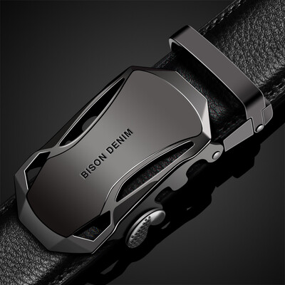 American Bison Mens Belt Leather Automatic buckle Korean Business Casual Belt N71287-2B Black
American Bison Mens Belt Leather Automatic buckle Korean Business Casual Belt N71287-2B Black