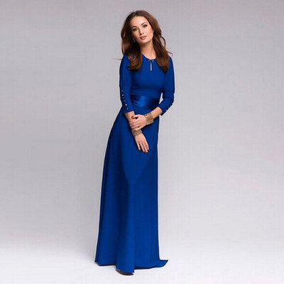 Lovaru ™ solid sheath women dress o-neck three quarter sleeve floor-length for casual 2015 new fashion
Lovaru ™ solid sheath women dress o-neck three quarter sleeve floor-length for casual 2015 new fashion