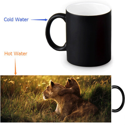 Lion 350ml12oz Heat Reveal Mug Color Change Coffee Cup Sensitive Morphing Mugs Magic Mug Milk Tea Cups
Lion 350ml12oz Heat Reveal Mug Color Change Coffee Cup Sensitive Morphing Mugs Magic Mug Milk Tea Cups
