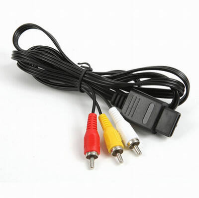 

Huayuan новые 6 футов 1.8m av аудио / видео телевизор композитных кабель шнур для Nintendo GameCube n64 SNES супер