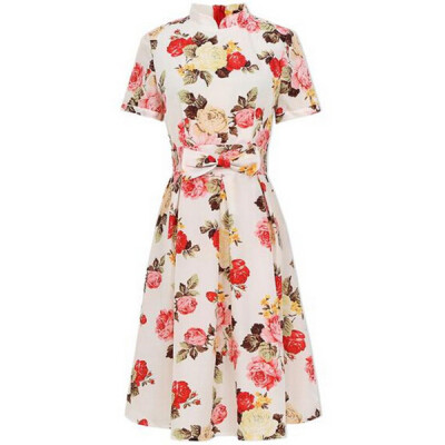 Lovaru ™New 2015 Summer Style Women Red Black Flower Print Summer Dress Short Sleeve Stand Collar Knee-Length Casual Dress
Lovaru ™New 2015 Summer Style Women Red Black Flower Print Summer Dress Short Sleeve Stand Collar Knee-Length Casual Dress