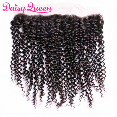 134 Ear to Ear Peruvian Deep Curly Lace Frontal with Baby Hair Daisy Queen Remy Hair Pre Plucked Lace Closure Natural Black
134 Ear to Ear Peruvian Deep Curly Lace Frontal with Baby Hair Daisy Queen Remy Hair Pre Plucked Lace Closure Natural Black
