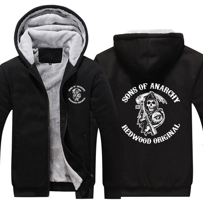 2018 New Sons Anarchy Winter Jackets&Coats film hoodie Hooded Thick Zipper Men cardigan Sweatshirt Hoodies Thick Fleece Coat
2018 New Sons Anarchy Winter Jackets&Coats film hoodie Hooded Thick Zipper Men cardigan Sweatshirt Hoodies Thick Fleece Coat