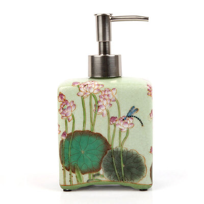 Homix hand-painted new Chinese round body ceramic hand sanitizer bottle white flower&bird pattern
Homix hand-painted new Chinese round body ceramic hand sanitizer bottle white flower&bird pattern