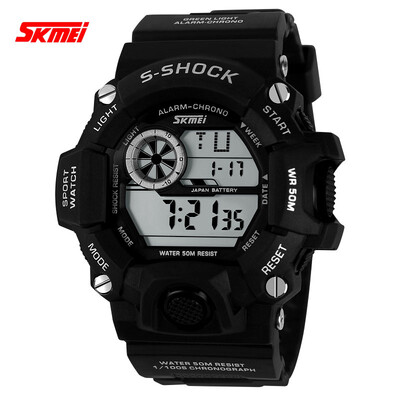 SKMEI Mens Wrist watch Digital Alarm Calendar date day Chronograph Water Resistant Water Proof LCD Rubber Band
SKMEI Mens Wrist watch Digital Alarm Calendar date day Chronograph Water Resistant Water Proof LCD Rubber Band