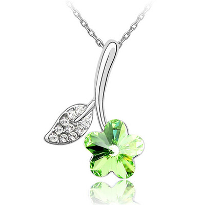 Flower Crystal from Austrian Women High Quality Necklace Pendant Fashion Jewelry Valentines Day Gift 3752
Flower Crystal from Austrian Women High Quality Necklace Pendant Fashion Jewelry Valentines Day Gift 3752