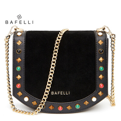 BAFELLI split leather cowhide bag frosted suede colored rivets bolsos mujer chains crossbody bag Burgundy women messenger bags
BAFELLI split leather cowhide bag frosted suede colored rivets bolsos mujer chains crossbody bag Burgundy women messenger bags