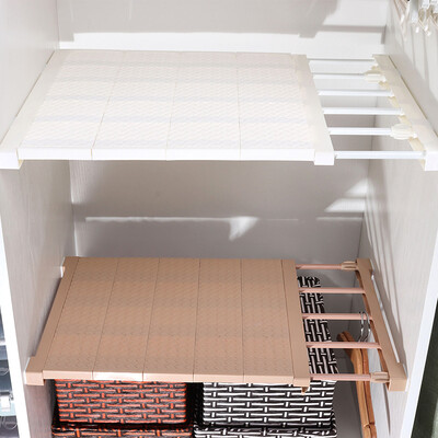 YouJiaLiangPin four generations of retractable 50-80cm layered partition racks wardrobe kitchen multi-purpose storage rack nail-free 42CM wide elegant white belt partition
YouJiaLiangPin four generations of retractable 50-80cm layered partition racks wardrobe kitchen multi-purpose storage rack nail-free 42CM wide elegant white belt partition