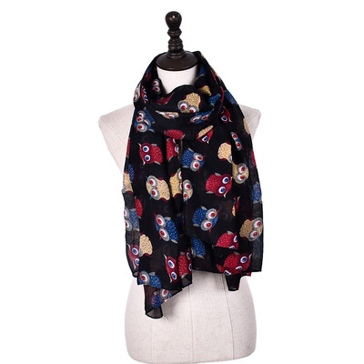 Jeouly long scarf for beautiful Elegant Women Ladies Owl scarf Summer Beach Scarves Cartoon Cute Owl Women Thin ventilate
Jeouly long scarf for beautiful Elegant Women Ladies Owl scarf Summer Beach Scarves Cartoon Cute Owl Women Thin ventilate