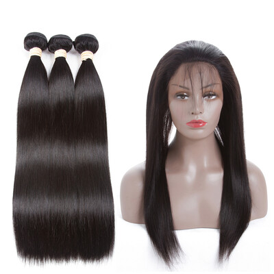 Brazilian Virgin Hair Bundles Straight Hair 360 Lace Frontal with 3 Bundles 100 Unprocessed Virgin Human Hair Extensions
Brazilian Virgin Hair Bundles Straight Hair 360 Lace Frontal with 3 Bundles 100 Unprocessed Virgin Human Hair Extensions