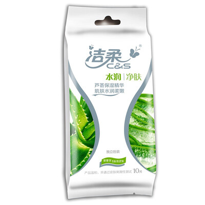 Clean soft (C & ) moisturizing cleansing wipes (10) independent (Aloe moisturizing old and new packaging random delivery
Clean soft (C & ) moisturizing cleansing wipes (10) independent (Aloe moisturizing old and new packaging random delivery