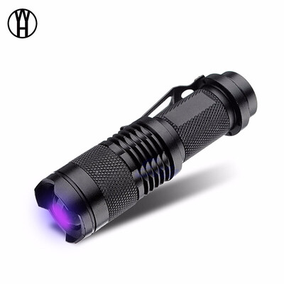 WH Portable mini High quality CREE Zoomable LED UV Flashlight Aluminum Alloy torchlight Ultra Violet night Blacklight outdoor Lamp
WH Portable mini High quality CREE Zoomable LED UV Flashlight Aluminum Alloy torchlight Ultra Violet night Blacklight outdoor Lamp