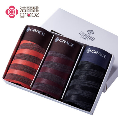Jie Liya Grace Mens Ice Silk Translucent Seamless Boxer Waist Panties Breathable Sexy Striped Mings Four Corner Pants Head Three Gift Boxes Mixed Color L
Jie Liya Grace Mens Ice Silk Translucent Seamless Boxer Waist Panties Breathable Sexy Striped Mings Four Corner Pants Head Three Gift Boxes Mixed Color L
