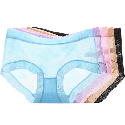 Langsha womens underwear womens thin section transparent seamless sexy breathable waist comfortable ladies briefs 5 strips 5 mixed color 170XL 
Langsha womens underwear womens thin section transparent seamless sexy breathable waist comfortable ladies briefs 5 strips 5 mixed color 170XL