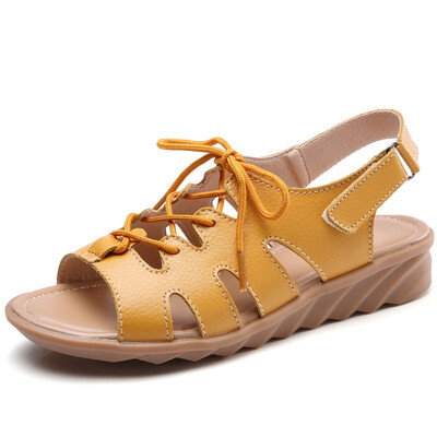 Women Gladiator Sandals Shoes Genuine Leather Lace Up Flat Heels Sandals Ladies Casual Summer Shoes Women Beach Sandals
Women Gladiator Sandals Shoes Genuine Leather Lace Up Flat Heels Sandals Ladies Casual Summer Shoes Women Beach Sandals