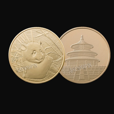 Chinese panda baby commemorative coin Chinese cultural memorial coin Collect art gifts
Chinese panda baby commemorative coin Chinese cultural memorial coin Collect art gifts