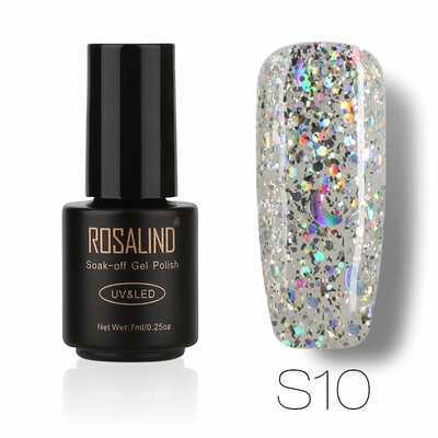 ROSALIND Gel 1S Black Bottle 7ML Star&Moon glitter S01-12 UV LED Soak-Off Gel Nail Polish Nail Art Semi Permanent Gel Varnish
ROSALIND Gel 1S Black Bottle 7ML Star&Moon glitter S01-12 UV LED Soak-Off Gel Nail Polish Nail Art Semi Permanent Gel Varnish