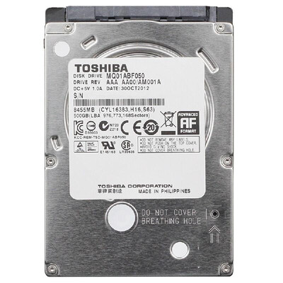 USB TOSHIBA 500G1TB Laptop HDD Internal Notebook Hard Disk Drive 7mm 5400RPM 25-inch SATA 6Gbs 8MB Cache MQ01ABF050 Hard Drive
USB TOSHIBA 500G1TB Laptop HDD Internal Notebook Hard Disk Drive 7mm 5400RPM 25-inch SATA 6Gbs 8MB Cache MQ01ABF050 Hard Drive