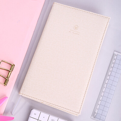 Deli deli leather literary hand account book schedule this solid color hand-painted illustration book rice white SZ602
Deli deli leather literary hand account book schedule this solid color hand-painted illustration book rice white SZ602