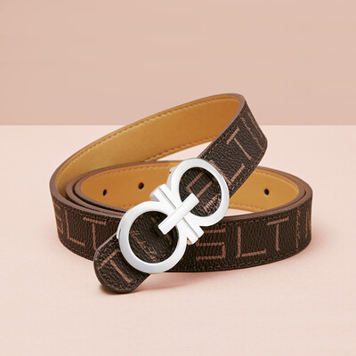 MashaLanti belt lady Korean version of the simple decorative smooth buckle belt womens fashion wild retro student thin waist belt H010J brown with apricot
MashaLanti belt lady Korean version of the simple decorative smooth buckle belt womens fashion wild retro student thin waist belt H010J brown with apricot