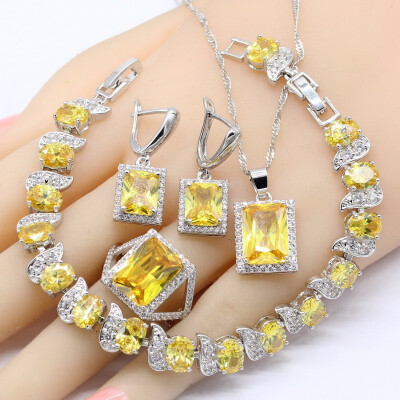 Yellow Morganite 925 Silver Jewelry Sets For Women Bracelet Earrings Necklace Pendant Rings
Yellow Morganite 925 Silver Jewelry Sets For Women Bracelet Earrings Necklace Pendant Rings