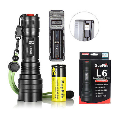 LED Flashlight T6 10W Rechargeable 26650 Defiant Pelican Flashlighting Tactical For Camping&Hiking Gun Torch
LED Flashlight T6 10W Rechargeable 26650 Defiant Pelican Flashlighting Tactical For Camping&Hiking Gun Torch