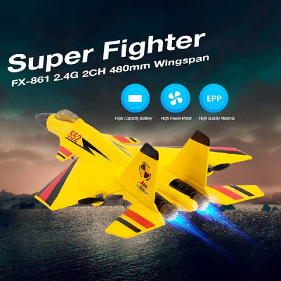 FX-861 24G 2CH 480mm Wingspan Remote Control Fighter Fixed Wing with Light EPP RC Airplane Aircraft RTF
FX-861 24G 2CH 480mm Wingspan Remote Control Fighter Fixed Wing with Light EPP RC Airplane Aircraft RTF