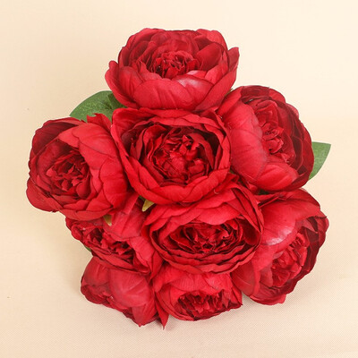 YOOSA 8 colors High Quality Artificial Flower 9 Heads Simulation Peony Home Wedding Celebration Decoration Fake Flowers Rose
YOOSA 8 colors High Quality Artificial Flower 9 Heads Simulation Peony Home Wedding Celebration Decoration Fake Flowers Rose