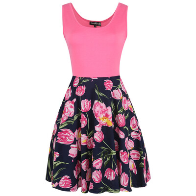 Black beach party dresses Mini Summer dress women Floral Print High Waist Sexy Skater Dress
Black beach party dresses Mini Summer dress women Floral Print High Waist Sexy Skater Dress