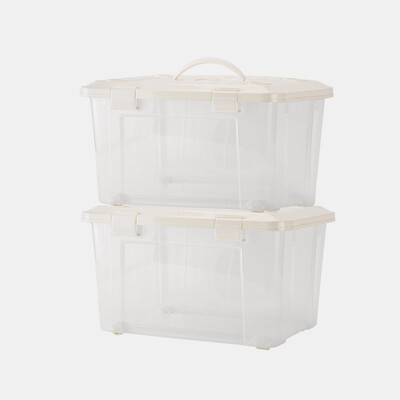 FOOJO large storage box 2 Pack clothes quilt storage box 55L transparent plastic car self-driving thickening with pulley toy storage box
FOOJO large storage box 2 Pack clothes quilt storage box 55L transparent plastic car self-driving thickening with pulley toy storage box