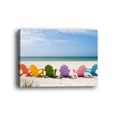 Framed canvas modern living room bedroom background wall seaside lounger landscape painting
Framed canvas modern living room bedroom background wall seaside lounger landscape painting