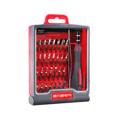 DELIXI ELECTRIC 33 Piece Set Watch Combination Combination with Long Rod Screwdriver Set Laptop Repair Tool Screwdriver
DELIXI ELECTRIC 33 Piece Set Watch Combination Combination with Long Rod Screwdriver Set Laptop Repair Tool Screwdriver