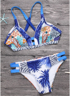 2018 Sexy Women Brazilian Bikini Set Swimsuit Printed Swimwear Cut Out Bandage Padded Beach Wear Bathing Suit
2018 Sexy Women Brazilian Bikini Set Swimsuit Printed Swimwear Cut Out Bandage Padded Beach Wear Bathing Suit