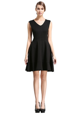 Womens Sleeveless V-Neck Dress 
Womens Sleeveless V-Neck Dress