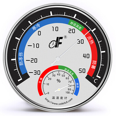 Telford DF TH101 silver desktop round thermometer high precision indoor&outdoor hygrometer baby room pharmacy warehouse greenhouse room temperature&humidity meter
Telford DF TH101 silver desktop round thermometer high precision indoor&outdoor hygrometer baby room pharmacy warehouse greenhouse room temperature&humidity meter