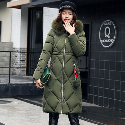 High Quality Hooded Fur Collar Winter New Thicken Slim Long Women Outwear Solid Large Size Ladies Parkas Thick Cotton Coat Down Cotton-padded Jacket New Arrival
High Quality Hooded Fur Collar Winter New Thicken Slim Long Women Outwear Solid Large Size Ladies Parkas Thick Cotton Coat Down Cotton-padded Jacket New Arrival