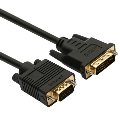 Shanze SAMZHE DVG-50 DVI24 5 revolves VGA public gold version of the two-way conversion cable VGA to DVI computer monitor cable 5 meters
Shanze SAMZHE DVG-50 DVI24 5 revolves VGA public gold version of the two-way conversion cable VGA to DVI computer monitor cable 5 meters